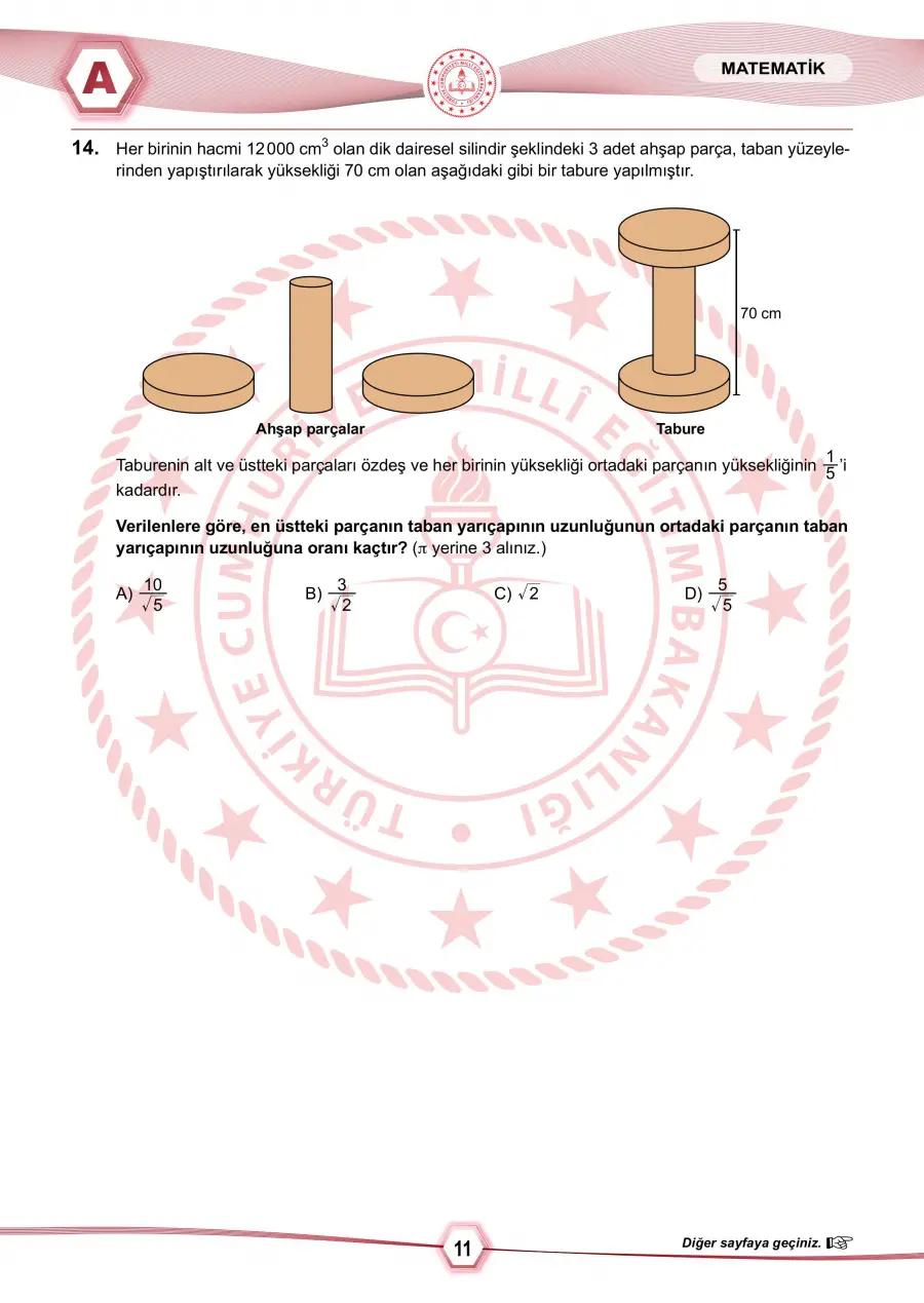 LGS Matematik 14. Soru – Konya Özel Ders ve Eğitim Koçluğu