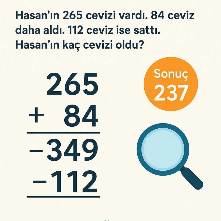 Toplama ve Çıkarma İşlemlerinde Problemler